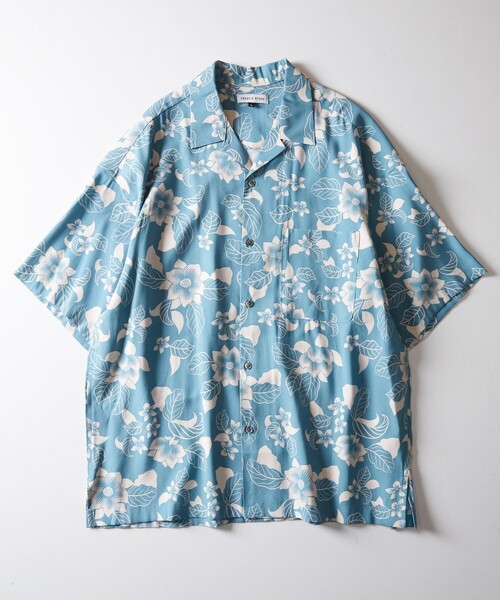 FREAK'S STORE(フリークスストア)の「WEB限定 ビッグシルエット 総柄 オープンカラーシャツ/レオパード柄/バンダナ柄/アロハ柄(シャツ/ブラウス・メンズ・ブラック/ブラウン/サックスブルー/ネイビー系1/ネイビー系2/レオパード・SMALL/MEDIUM/LARGE)」の14枚目の写真