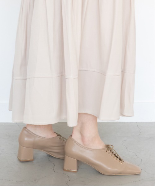 RANDA（ランダ）の「ソフト レースアップヒールシューズ（ドレスシューズ・レディース・アイボリー/グレイッシュベージュ/ベージュ・S/M/L/LL）」の8枚目の写真