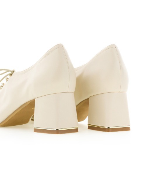 RANDA（ランダ）の「ソフト レースアップヒールシューズ（ドレスシューズ・レディース・アイボリー/グレイッシュベージュ/ベージュ・S/M/L/LL）」の11枚目の写真