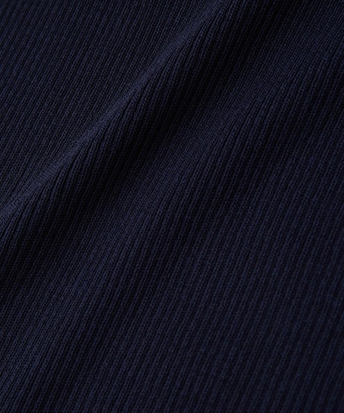 VIS(ビス)の「アシンメトリービッグカラーノースリーブニット【sustainable】(Tシャツ/カットソー・レディース・ネイビー/オレンジ系その他2/ホワイト/ダークブラウン・FREE)」の7枚目の写真