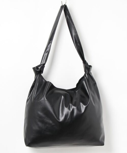 STYLEBLOCK（スタイルブロック）の「PUレザーシンプルショルダーバッグ（ショルダーバッグ・レディース・カーキ/ホワイト/ブラウン/ブラック・FREE）」の5枚目の写真