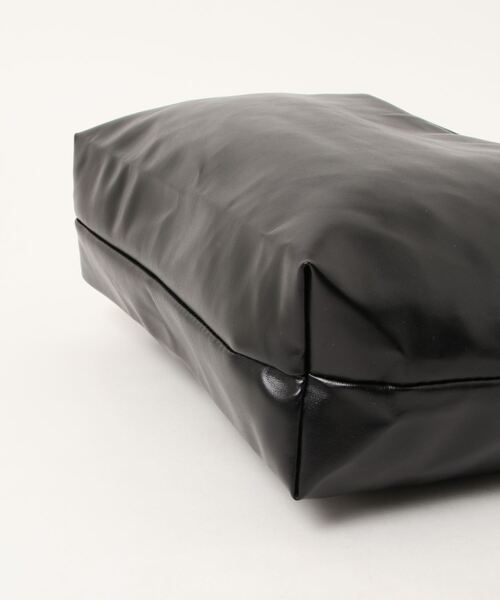 STYLEBLOCK（スタイルブロック）の「PUレザーシンプルショルダーバッグ（ショルダーバッグ・レディース・カーキ/ホワイト/ブラウン/ブラック・FREE）」の6枚目の写真