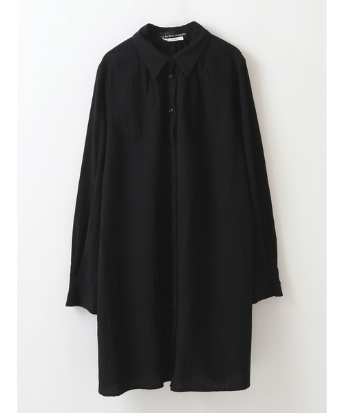 enchainement（アンシェヌマン）の「Folded Shirt（シャツ/ブラウス・レディース・ホワイト/ブラック・36）」の2枚目の写真