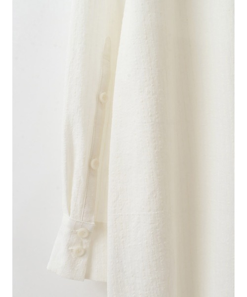 enchainement（アンシェヌマン）の「Folded Shirt（シャツ/ブラウス・レディース・ホワイト/ブラック・36）」の11枚目の写真