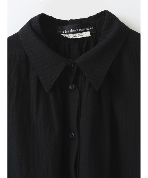 enchainement（アンシェヌマン）の「Folded Shirt（シャツ/ブラウス・レディース・ホワイト/ブラック・36）」の4枚目の写真