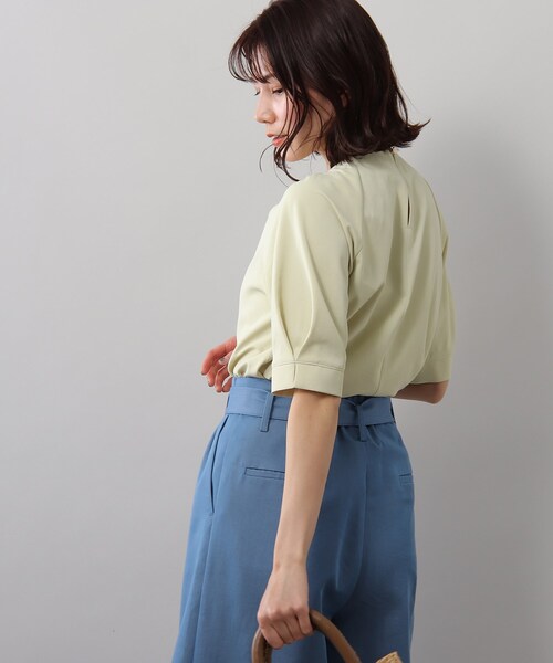 SOUP（スープ）の「◆さらっときれい見え/サテンタックスリーブブラウス（シャツ/ブラウス・レディース・ライトパープル/ライトグリーン/ナチュラル/サックスブルー/レモンイエロー・13/09/15 /11）」の16枚目の写真