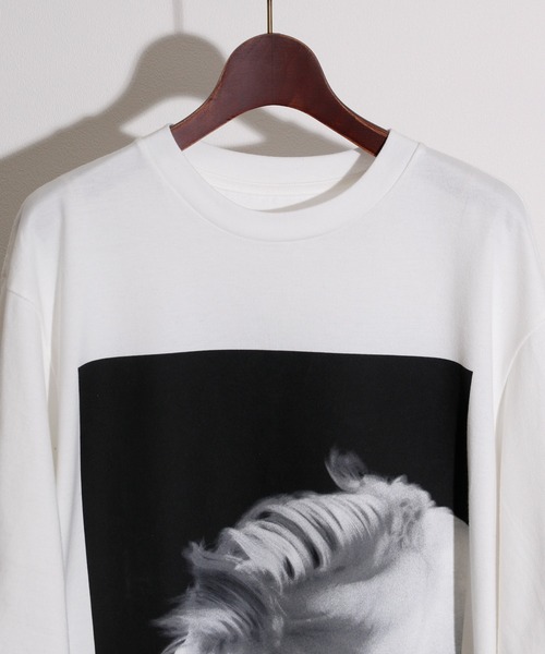 JANESMITH（ジェーンスミス）の「JANESMITH ジェーンスミス / HORSE No.1 SHORT SLEEVE T-SHIRT グラフィックプリントビッグシルエットTシャツ / 22WCT-#452S-SL（Tシャツ/カットソー・レディース・ホワイト/ブラック・SMALL/MEDIUM/LARGE/X-LARGE）」の10枚目の写真