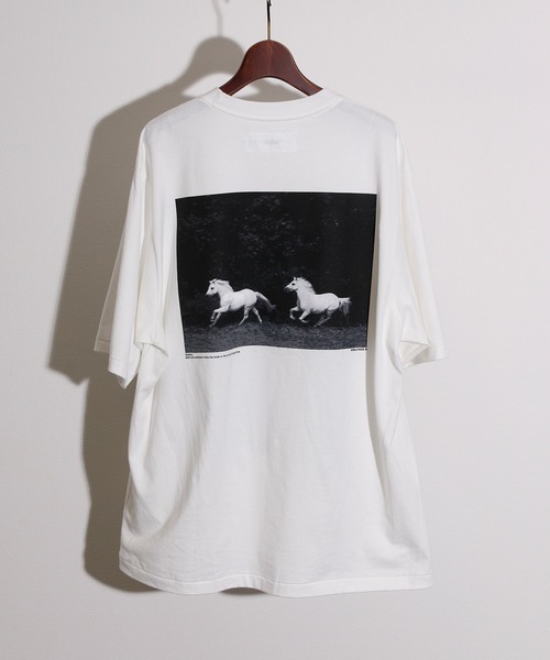 JANESMITH（ジェーンスミス）の「JANESMITH ジェーンスミス / HORSE No.1 SHORT SLEEVE T-SHIRT グラフィックプリントビッグシルエットTシャツ / 22WCT-#452S-SL（Tシャツ/カットソー・レディース・ホワイト/ブラック・SMALL/MEDIUM/LARGE/X-LARGE）」の9枚目の写真