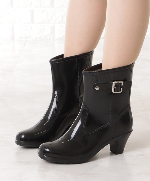 バーバリー レインブーツ（レディス・黒・ サイズEU39） BURBERRY