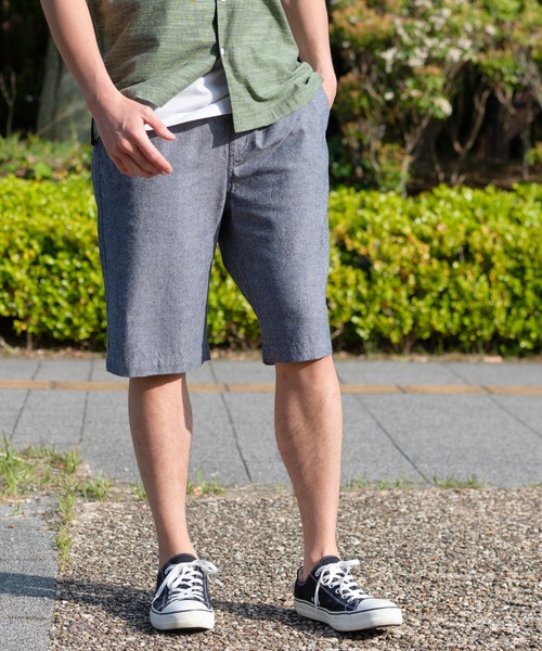 Blue Standard (ブルースタンダード)の「【BLUE STANDARD/ブルースタンダード】ウエストゴム仕様 綿麻ショートパンツ(その他パンツ・メンズ・ブルー系その他/グレー/ライトグレー/ネイビー・MEDIUM/X-LARGE/LARGE)」の4枚目の写真
