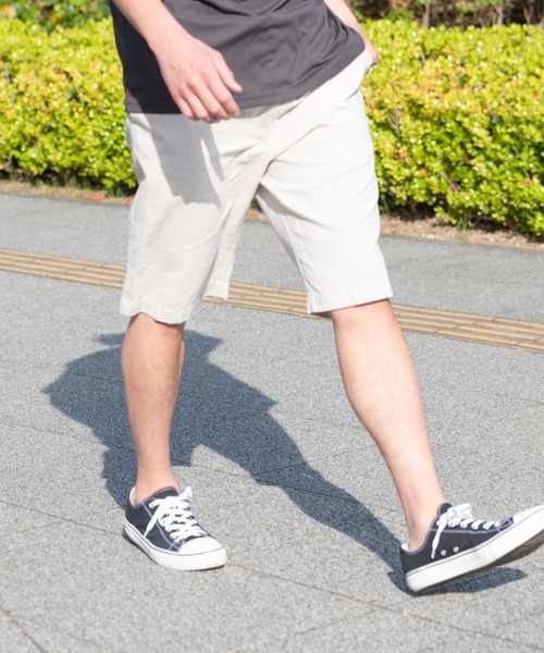 Blue Standard (ブルースタンダード)の「【BLUE STANDARD/ブルースタンダード】ウエストゴム仕様 綿麻ショートパンツ(その他パンツ・メンズ・ブルー系その他/グレー/ライトグレー/ネイビー・MEDIUM/X-LARGE/LARGE)」の2枚目の写真