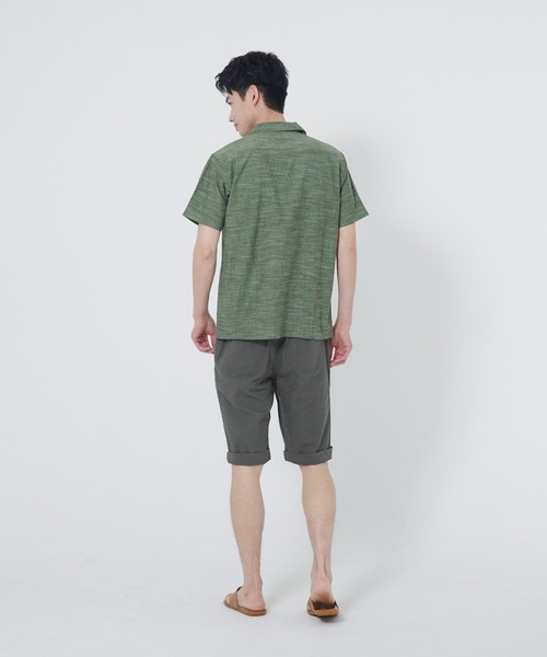Blue Standard (ブルースタンダード)の「【BLUE STANDARD/ブルースタンダード】ウエストゴム仕様 綿麻ショートパンツ(その他パンツ・メンズ・ブルー系その他/グレー/ライトグレー/ネイビー・MEDIUM/X-LARGE/LARGE)」の13枚目の写真