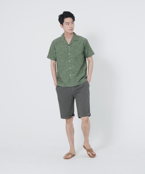 Blue Standard (ブルースタンダード)の「【BLUE STANDARD/ブルースタンダード】ウエストゴム仕様 綿麻ショートパンツ(その他パンツ・メンズ・ブルー系その他/グレー/ライトグレー/ネイビー・MEDIUM/X-LARGE/LARGE)」の11枚目の写真