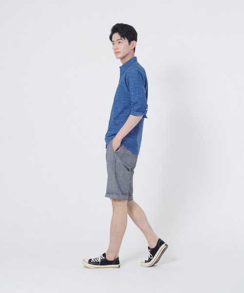Blue Standard (ブルースタンダード)の「【BLUE STANDARD/ブルースタンダード】ウエストゴム仕様 綿麻ショートパンツ(その他パンツ・メンズ・ブルー系その他/グレー/ライトグレー/ネイビー・MEDIUM/X-LARGE/LARGE)」の18枚目の写真