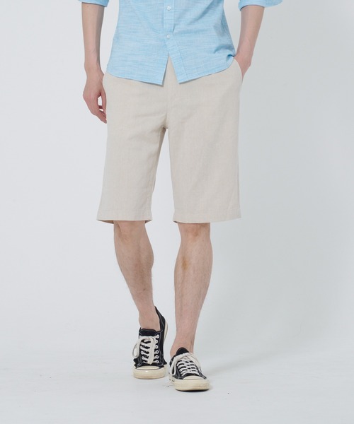 Blue Standard (ブルースタンダード)の「【BLUE STANDARD/ブルースタンダード】ウエストゴム仕様 綿麻ショートパンツ(その他パンツ・メンズ・ブルー系その他/グレー/ライトグレー/ネイビー・MEDIUM/X-LARGE/LARGE)」の8枚目の写真