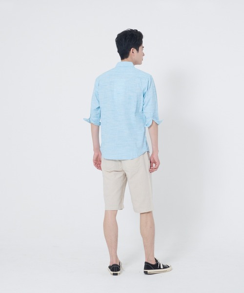 Blue Standard (ブルースタンダード)の「【BLUE STANDARD/ブルースタンダード】ウエストゴム仕様 綿麻ショートパンツ(その他パンツ・メンズ・ブルー系その他/グレー/ライトグレー/ネイビー・MEDIUM/X-LARGE/LARGE)」の7枚目の写真