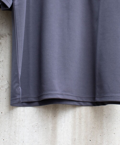 GLOSTER（グロスター）の「【GLOSTER/グロスター】ポンチ素材 ビッグシルエット ポケT（Tシャツ/カットソー・メンズ・チャコールグレー/ホワイト/ミント/ピンク・MEDIUM/LARGE/X-LARGE）」の8枚目の写真
