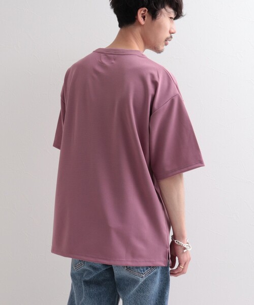 GLOSTER（グロスター）の「【GLOSTER/グロスター】ポンチ素材 ビッグシルエット ポケT（Tシャツ/カットソー・メンズ・チャコールグレー/ホワイト/ミント/ピンク・MEDIUM/LARGE/X-LARGE）」の14枚目の写真