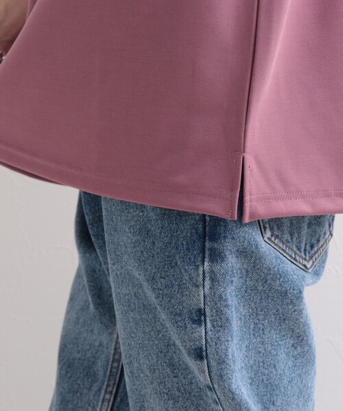 GLOSTER（グロスター）の「【GLOSTER/グロスター】ポンチ素材 ビッグシルエット ポケT（Tシャツ/カットソー・メンズ・チャコールグレー/ホワイト/ミント/ピンク・MEDIUM/LARGE/X-LARGE）」の17枚目の写真