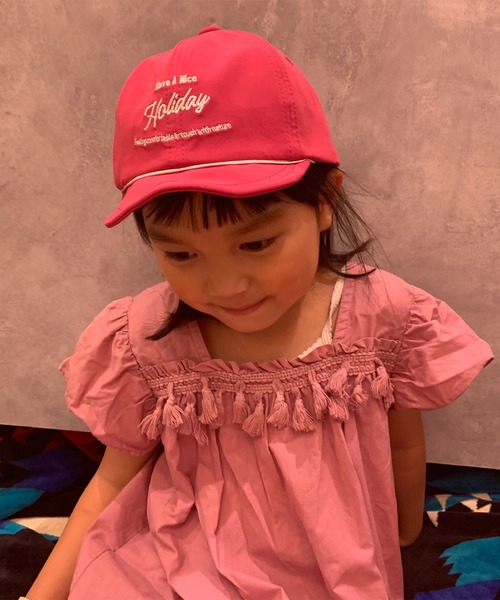 GRIN BUDDY(グリンバディ)の「【GRIN BUDDY/グリンバディ】【キッズ】ホリデーキャップ/Holiday Cap(キャップ・キッズ・ネイビー/オレンジ/ピンク・52cm/54cm)」の4枚目の写真