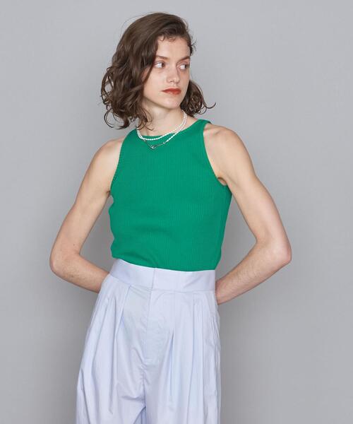 AEWEN MATOPH（イウエン マトフ）の「＜AEWEN MATOPH（イウエン マトフ）＞アメリカンスリーブ タンクトップ（タンクトップ・レディース・ベージュ/ブラウン/ケリー/ブラック・FREE）」の4枚目の写真