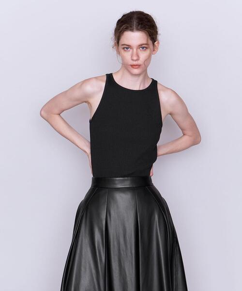 AEWEN MATOPH（イウエン マトフ）の「＜AEWEN MATOPH（イウエン マトフ）＞アメリカンスリーブ タンクトップ（タンクトップ・レディース・ベージュ/ブラウン/ケリー/ブラック・FREE）」の2枚目の写真