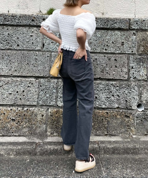 archives(アルシーヴ)の「シアージャガードシャーリングブラウス(シャツ/ブラウス・レディース・ブラック/オフホワイト/ミント・MEDIUM)」の11枚目の写真