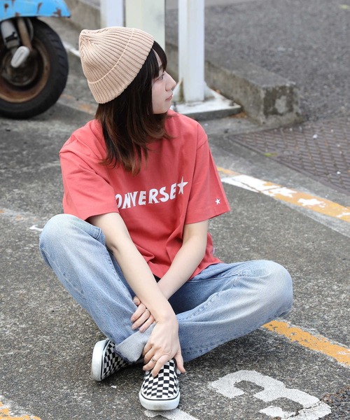CONVERSE（コンバース）の「【CONVERSE】手書きロゴＴシャツ（Tシャツ/カットソー・レディース・レッド/ホワイト/ブラック・L/M）」の11枚目の写真