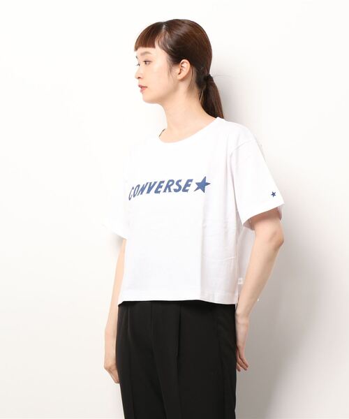 CONVERSE（コンバース）の「【CONVERSE】手書きロゴＴシャツ（Tシャツ/カットソー・レディース・レッド/ホワイト/ブラック・L/M）」の9枚目の写真