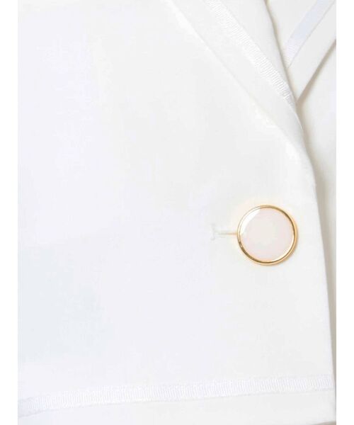 GYDA（ジェイダ）の「【セットアップ着用可】ラインハーフスリーブ microジャケット（テーラードジャケット・レディース・オフホワイト/ブラック・FREE）」の22枚目の写真