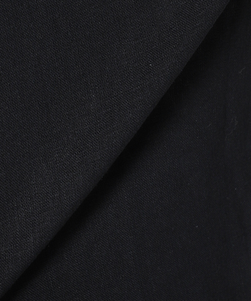B.C STOCK（ベーセーストック）の「麻レーヨンネックフリルブラウス（シャツ/ブラウス・レディース・ホワイト/ネイビー/グリーン・FREE）」の7枚目の写真