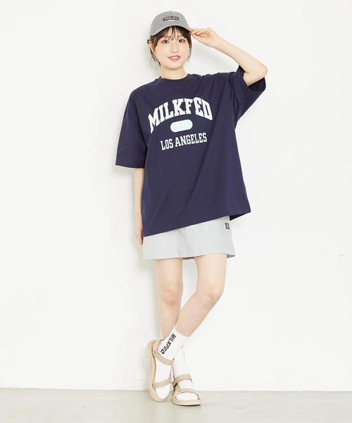 MILKFED.（ミルクフェド）の「MILKFED. x NEW ERA BAR AND 1995 CAP（キャップ・レディース・ブラック/ベージュ/ネイビー/グレー/オフホワイト・ONE SIZE）」の11枚目の写真