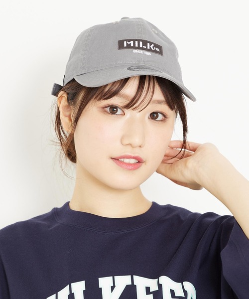 MILKFED.（ミルクフェド）の「MILKFED. x NEW ERA BAR AND 1995 CAP（キャップ・レディース・ブラック/ベージュ/ネイビー/グレー/オフホワイト・ONE SIZE）」の17枚目の写真