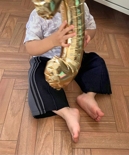 SANSeLF（サンセルフ）の「キッズラインカラージャージパンツ sank22s004【SANSeLF】（その他パンツ・キッズ・ブラック/ピンク・M/S）」の3枚目の写真