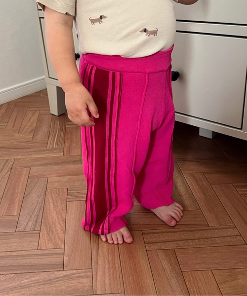 SANSeLF（サンセルフ）の「キッズラインカラージャージパンツ sank22s004【SANSeLF】（その他パンツ・キッズ・ブラック/ピンク・M/S）」の14枚目の写真