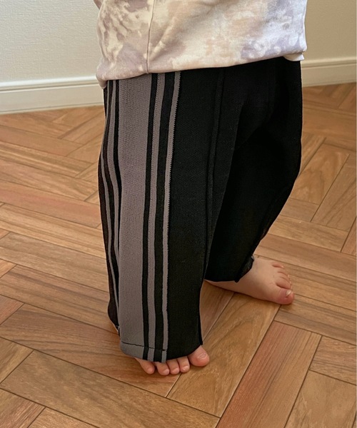 SANSeLF（サンセルフ）の「キッズラインカラージャージパンツ sank22s004【SANSeLF】（その他パンツ・キッズ・ブラック/ピンク・M/S）」の7枚目の写真