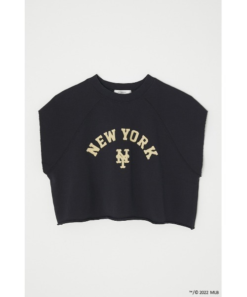 MOUSSY(マウジー)の「MLB CROPPED TOP J(その他トップス・レディース・ネイビー/杢グレー/ライトブラック・FREE)」の2枚目の写真