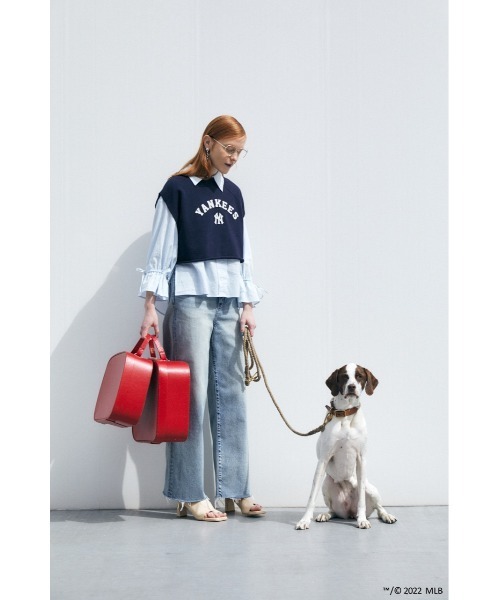 MOUSSY(マウジー)の「MLB CROPPED TOP J(その他トップス・レディース・ネイビー/杢グレー/ライトブラック・FREE)」の13枚目の写真