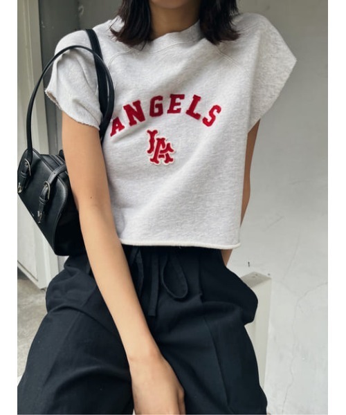 MOUSSY(マウジー)の「MLB CROPPED TOP J(その他トップス・レディース・ネイビー/杢グレー/ライトブラック・FREE)」の18枚目の写真