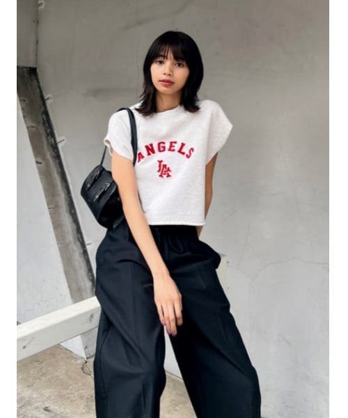 MOUSSY(マウジー)の「MLB CROPPED TOP J(その他トップス・レディース・ネイビー/杢グレー/ライトブラック・FREE)」の19枚目の写真