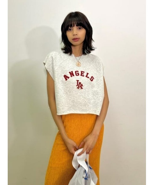 MOUSSY(マウジー)の「MLB CROPPED TOP J(その他トップス・レディース・ネイビー/杢グレー/ライトブラック・FREE)」の21枚目の写真