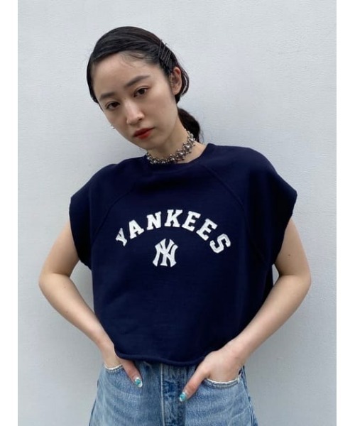 MOUSSY(マウジー)の「MLB CROPPED TOP J(その他トップス・レディース・ネイビー/杢グレー/ライトブラック・FREE)」の20枚目の写真