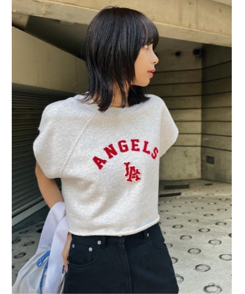 MOUSSY(マウジー)の「MLB CROPPED TOP J(その他トップス・レディース・ネイビー/杢グレー/ライトブラック・FREE)」の22枚目の写真