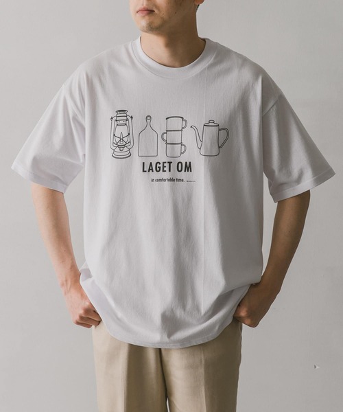 URBAN RESEARCH DOORS（アーバンリサーチドアーズ）の「グランピングプリントTシャツ（Tシャツ/カットソー・メンズ・ホワイト/ネイビー/イエロー・MEDIUM/LARGE）」の2枚目の写真