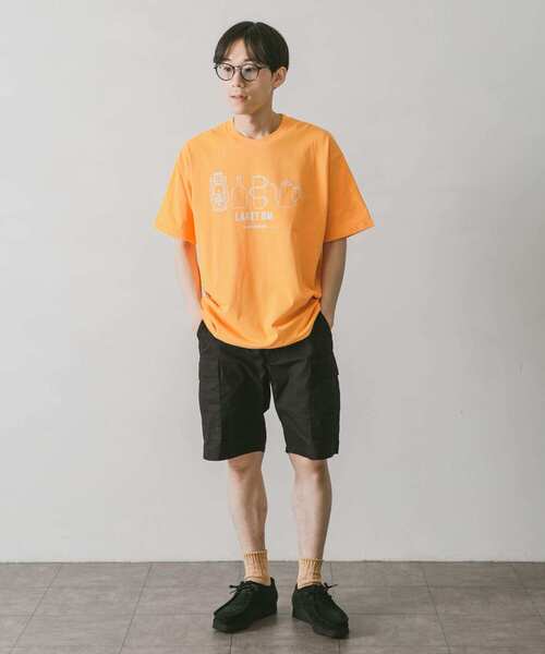 URBAN RESEARCH DOORS（アーバンリサーチドアーズ）の「グランピングプリントTシャツ（Tシャツ/カットソー・メンズ・ホワイト/ネイビー/イエロー・MEDIUM/LARGE）」の8枚目の写真