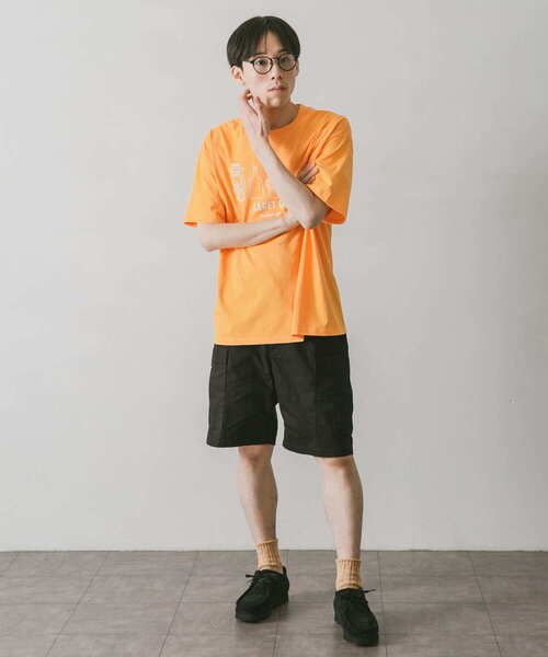 URBAN RESEARCH DOORS（アーバンリサーチドアーズ）の「グランピングプリントTシャツ（Tシャツ/カットソー・メンズ・ホワイト/ネイビー/イエロー・MEDIUM/LARGE）」の9枚目の写真