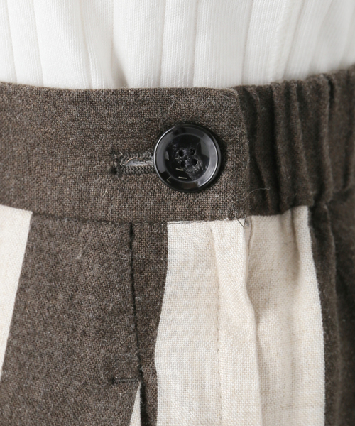 FRAMeWORK（フレームワーク）の「レーヨンリネンストライプパンツ（その他パンツ・レディース・ベージュ・40/38/36）」の16枚目の写真