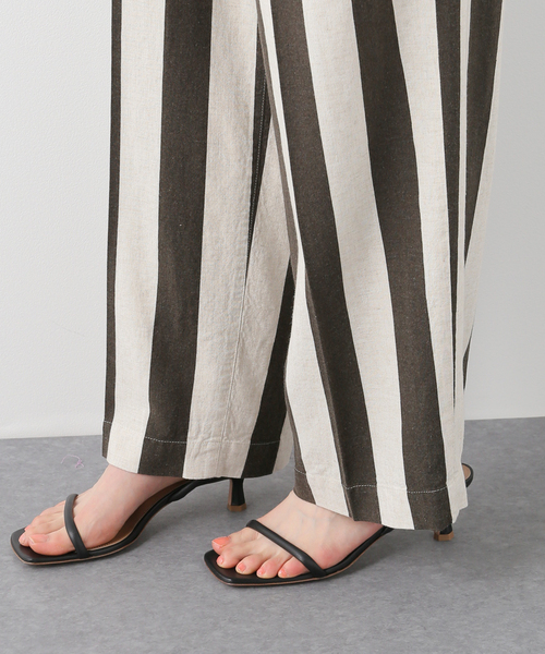 FRAMeWORK（フレームワーク）の「レーヨンリネンストライプパンツ（その他パンツ・レディース・ベージュ・40/38/36）」の17枚目の写真