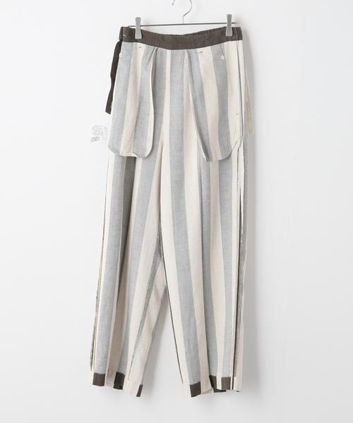 NICENESS FERRETTI リネンストライプパンツ FERRETTI – NICENESS