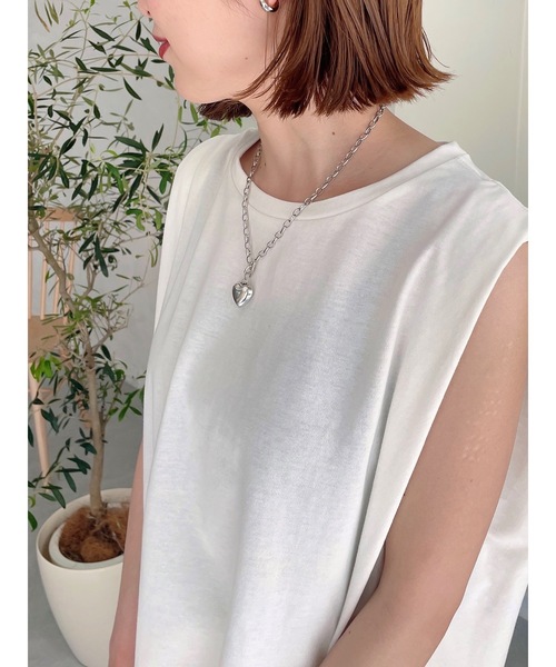 JUMELLE（ジュメロ）の「シルバーハートネックレス（ネックレス・レディース・シルバー・FREE）」の14枚目の写真